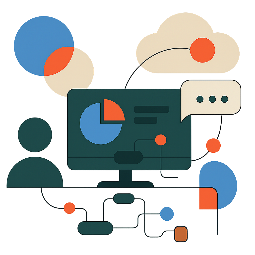 Web app illustration